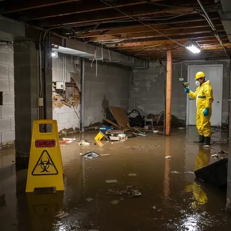 Flooded Basement Electrical Hazard in Cole Camp, MO Property