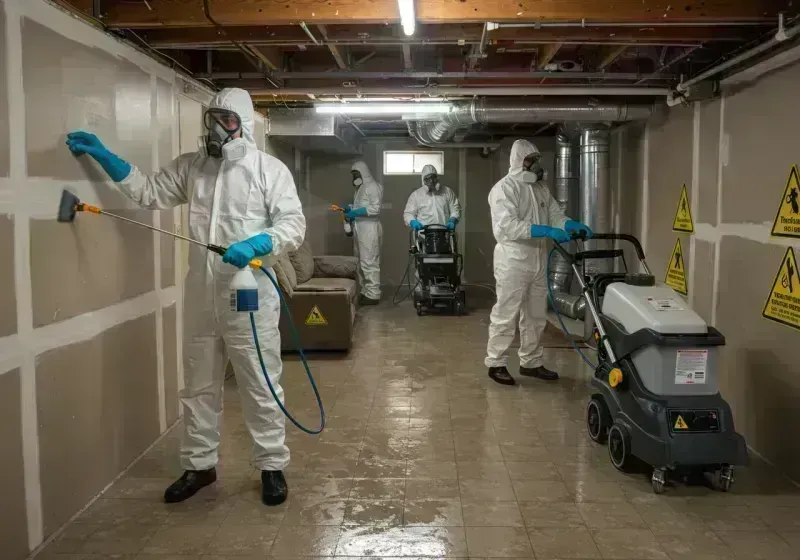 Basement Moisture Removal and Structural Drying process in Cole Camp, MO